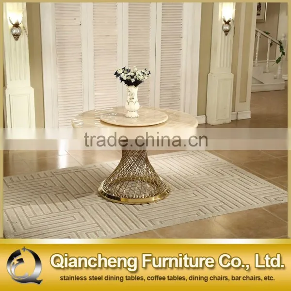 Most Popular Modern Hotel Furniture Round Rotating Top Dining Table photo-4
