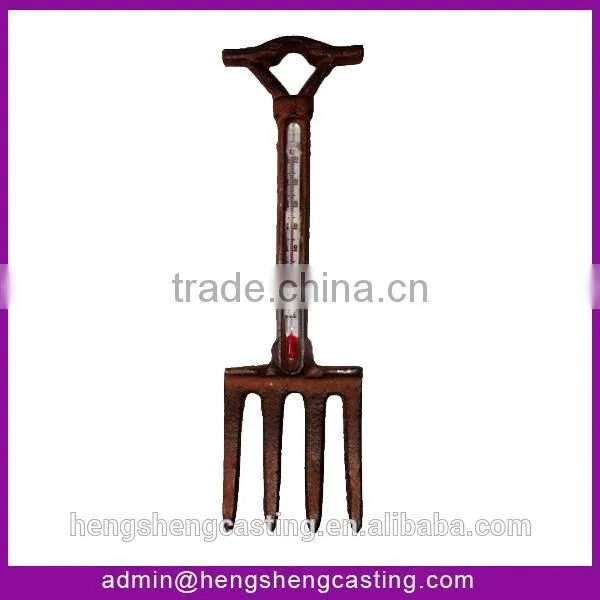 Home Decor Cast Iron Fork Type Thermometer