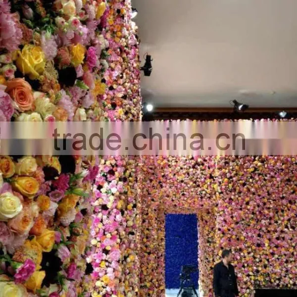 Home and Outdoor Decoration Synthetic Cheap Hanging Artificial Plastic Vertical Green Grass Flower Texture Wall E08 04S03 photo-5