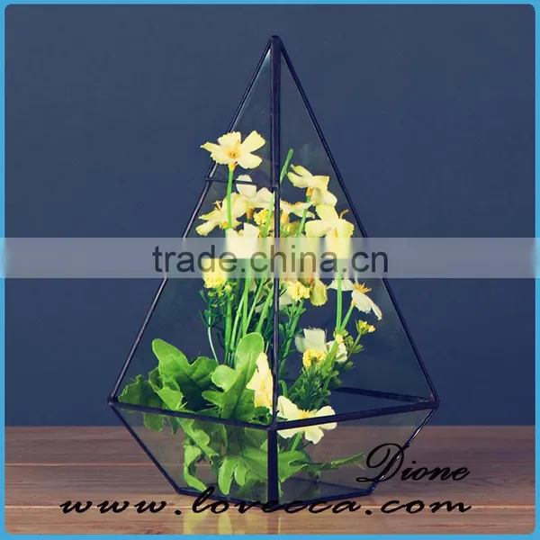 Clear Geometrical Terrarium Glass Hanging for Indoor Plant Holder photo-5