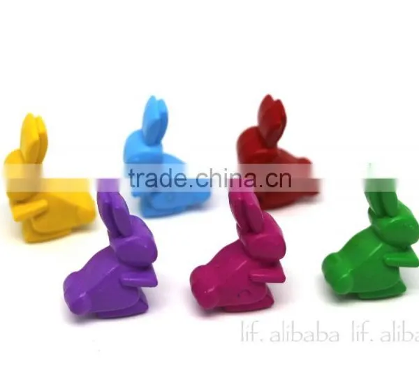 Novelty 3D Rabbit Crayons, Cute Rabbit Crayons,Candy Colors Crayons photo-4