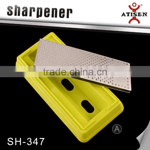Diamond Knife Sharpeners Sharpening Stone Whetstone Coarse Fine With Holder New photo-4