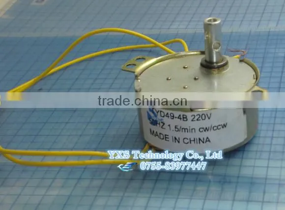 TDY-49 Undirectional Claw-pole AC Synchronous Motor 1.5/1.9r/min AC220V Cw/ccw photo-2