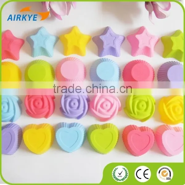 Silicone Cupcake Cake Chocolate Muffin Baking Maker Mould Mold Tool Stylish photo-3