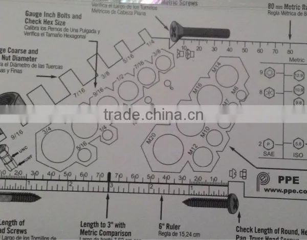 Nut and Bolt Gauge With Patent for Measuring Tool photo-5