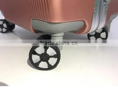 PC High-end AL-frame Luggage/suitcase/TSA/double Wheels Suitcase photo-6