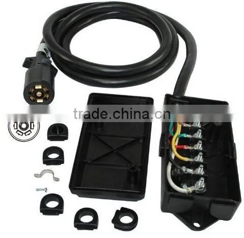 S10315 NEW 7 Way Trailer Wire Cord Junction Box, COLOR CODED Splice Repair Pole Connect photo-6