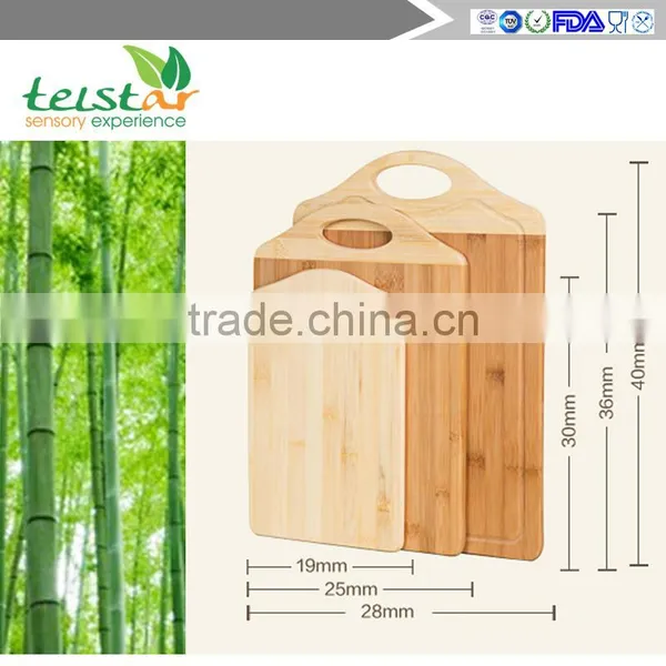 Family Chopping Block Cutting Board Bamboo Fruit All Bamboo Chopping Block Cutting Board Kitchen Accessories photo-5