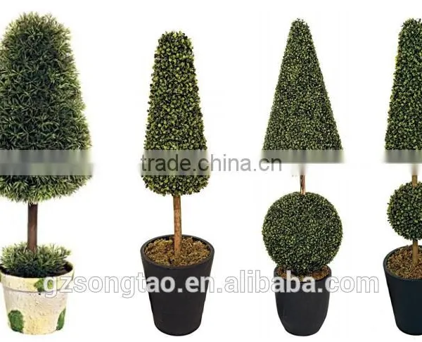 Artificial Topiary Balls Outdoor Artificial Topiary Palm Leaves Boxwood Balls photo-6
