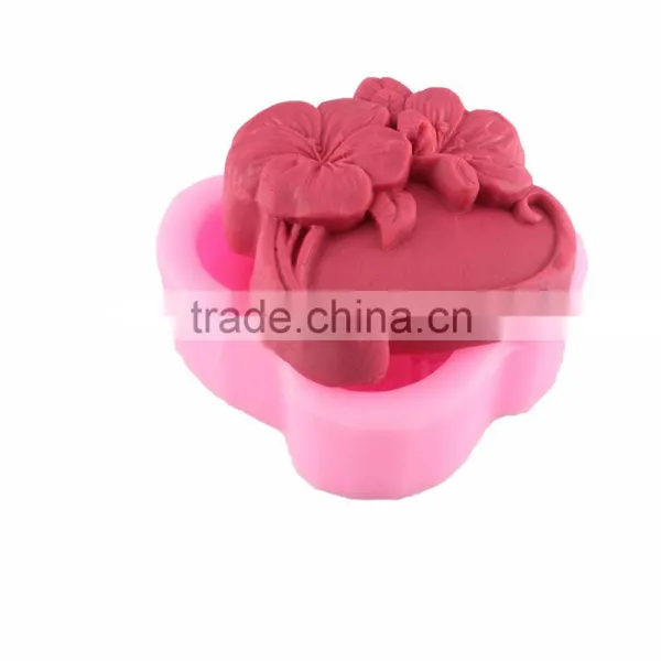 Silicone Baking Tool Cake Decorating Tool - Flower Shaped Soap Mould photo-2
