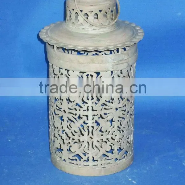 New design Cheap Hanging Decorative Cylinder Metal Candle Lantern for indoor and garden