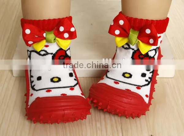 Shuoyang Crochet Booties Free Pattern Infants Socks With Rubber Sole Soft Cute Baby Sock Shoes photo-3