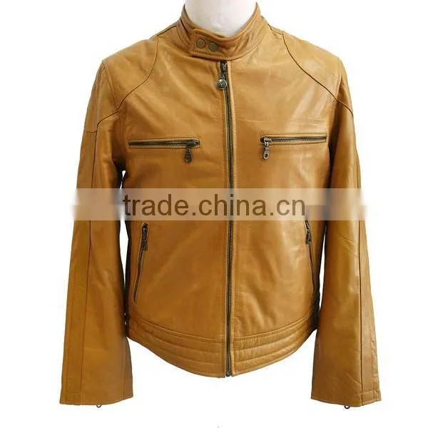 2014 Hot Selling All Types of Casual Cheap PU Woman Leather Jacket photo-5
