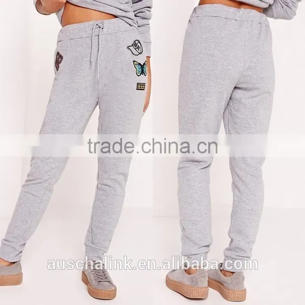 2016 New Design Girls Grey Cheap Fashion Sport Pants photo-6