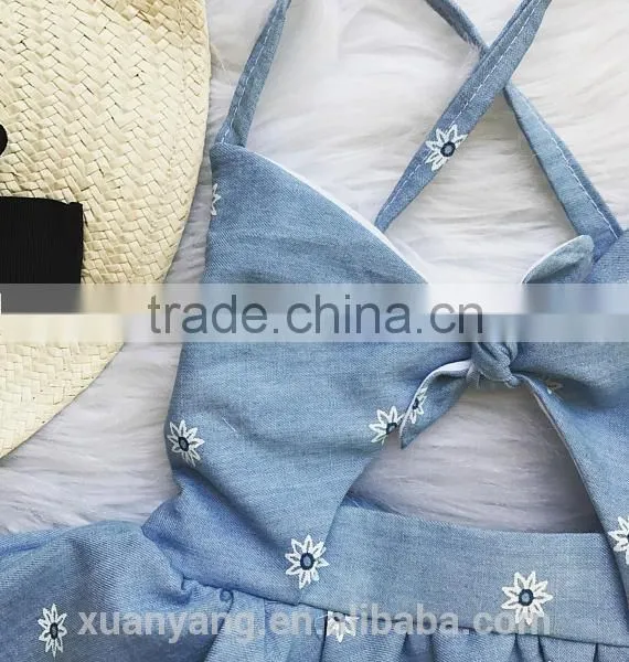 New Arrival Baby Boutique Clothing off Shoulder White Flower Skirt Designer One Piece Party Dress photo-3