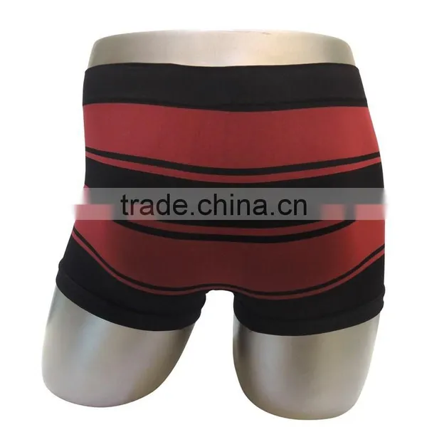 Black and Red Seamless Underpanties Male Lingerie Hot Underwear Mens Boxers photo-3