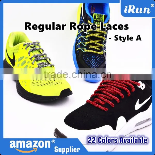 Neon Green/Yellow Yeezy Laces Hiking Boot Laces - Rope Laces Sneaker Shoelaces - Fashion Custom Polyester Round Shoelace photo-5