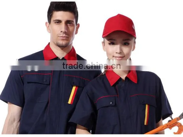Unisex Construction Summer Short Sleeve Work Uniform With Multiple Pockets photo-2