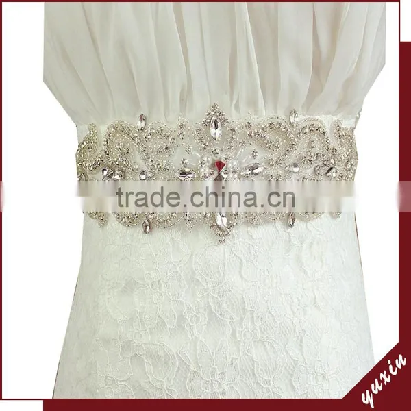 YXBB56 Wedding Belt White Bridal Belts Wedding Belt With Diamond