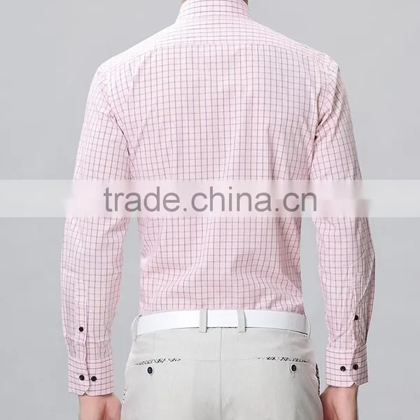 New Design Men Casual Shirts Fancy Plaid Design Wholesale Clothing photo-2