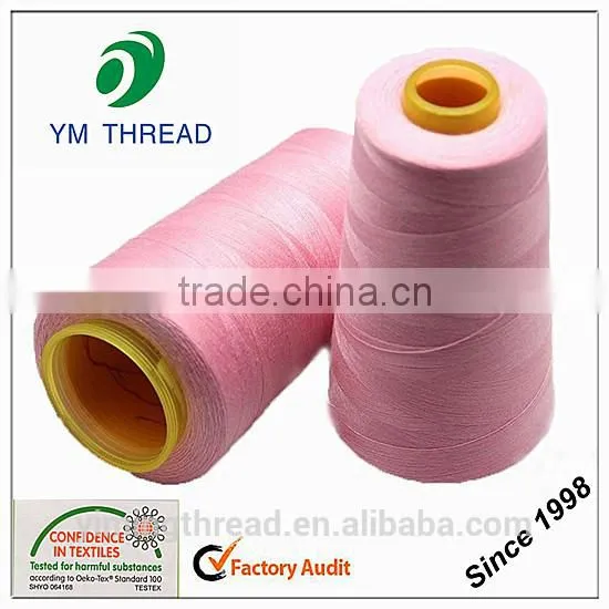China Factory Ring Spun 100% Polyester Sewing Thread 20/2 photo-5