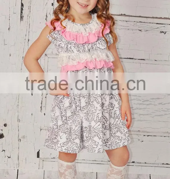American Girls Multi Color Chevron Satin Halter Dress With Rose Tutu Dress photo-3