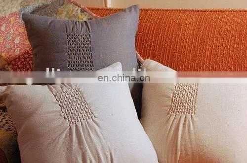 Cushion Cover With Embroidery Appliqued