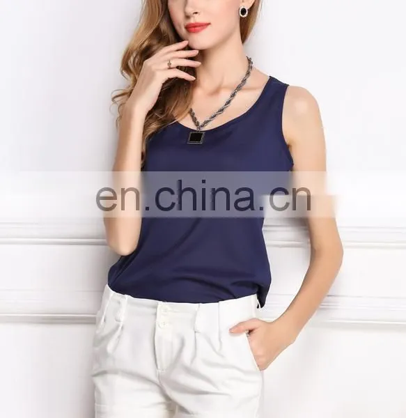 Summer Women Fashion Casual Chiffon Sleeveless Loose Tank Top photo-4
