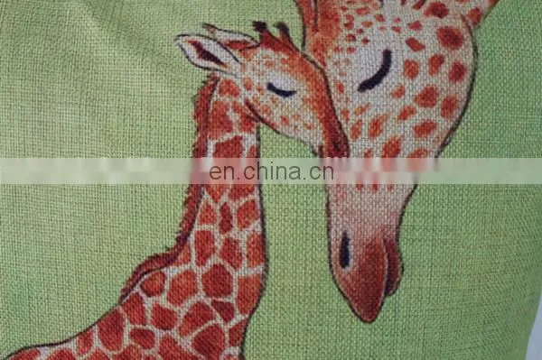 Colorful Printing Chair Sofa Decorative Throw Pillow Cover Custom Cute Linen Cushion Cover photo-4