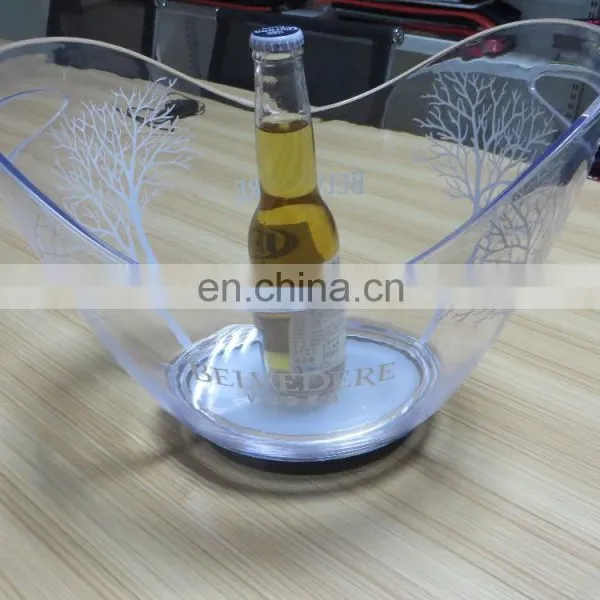 New Design Bar Use Led Plastic Champagne Bucket With Handle photo-3