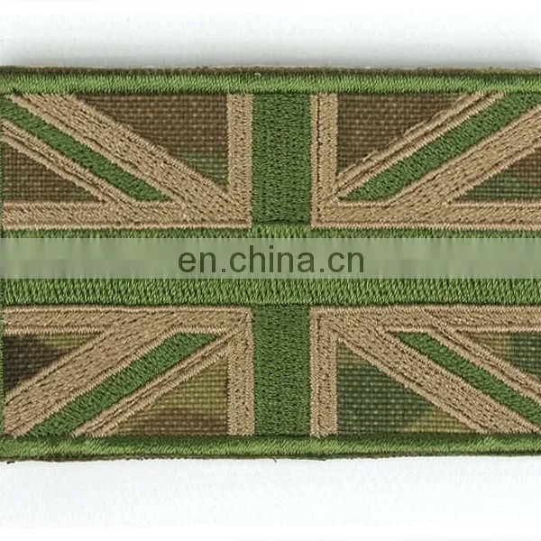 England Flag Patch | UK UNION JACK United Kingdom Flag Embroidered Patch | Camouflage British Patch