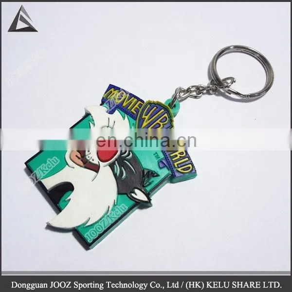 Keychain Soft Rubber Custom Logo Emblem Ring Keyfob photo-3