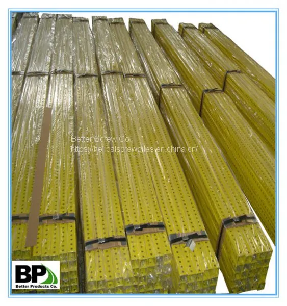 Steel Hot-dipped Galvanized Full Perforations Square Tube Sign Posts photo-3