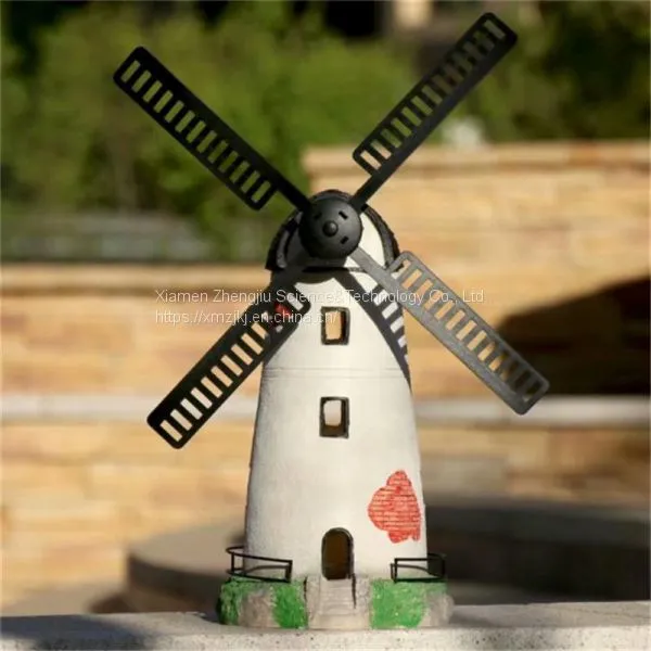 SOLAR LIGHTHOUSE Polyresin GardenFashionabl Decoration Automatic Rotation Soalr Light Angel Season Powered Soalr Garden Stake Lights photo-2