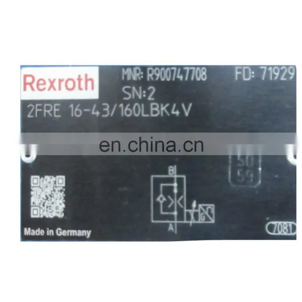 Proportional flow valve control valve bosch pressure valve 2FRE16-4X/100LBK4M