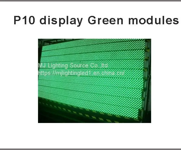 Outdoor Led P10 Display Module Digital Display Moving Sign Display Board LED Board Green Color photo-2