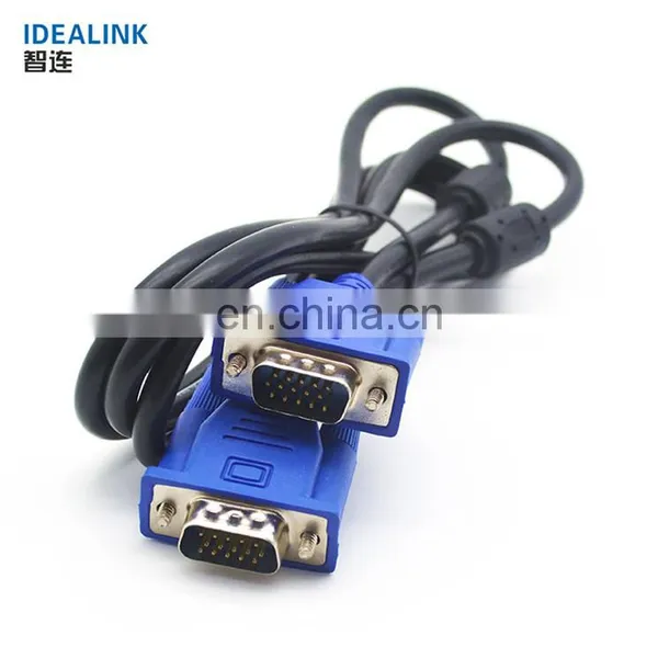 Gold-Plated Blue Male to Male Custom 32 Vga Cable for Monitor to Computer Vgacable