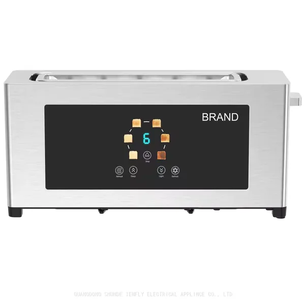 Tenfly Stainless Steel 2 Slice Toaster, Automatic Pop-up TouchScreen Bread Toaster, Home Breakfast Sandwich Maker Factory Custom photo-2
