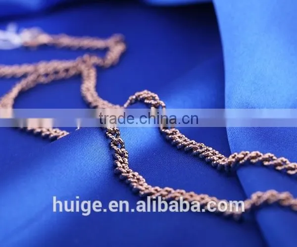 2015 China Supplier Gold Jewellery Long Fashion Chain & Coffee Gold Plated Link Chain photo-5