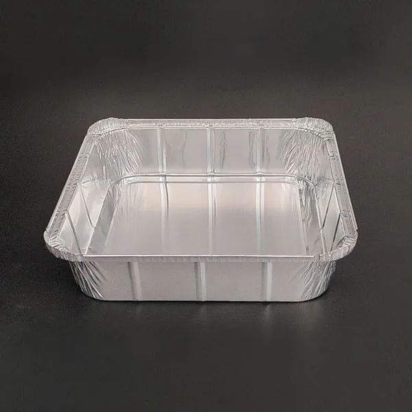 Longstar 235mm Heavy Duty Square Aluminum Foil Pan 2200ml for Meal Prep Food Storage Baking photo-5