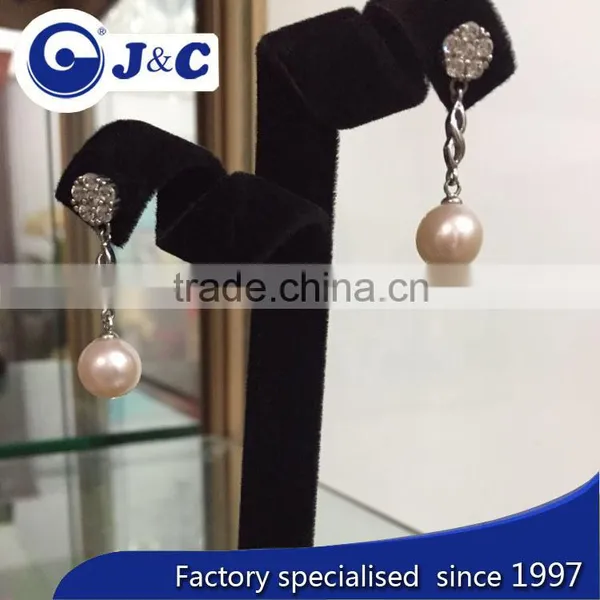 White Real Nature White Pearl Earring,pearl Eardrop,pearl Ear Stud,pearl Ear Nail photo-3