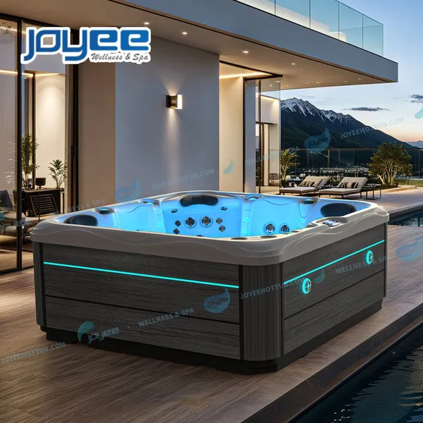 Joyee Hot Tub China OEM Factory Jacuzzis Outdoor Exterior 5 People Spa Ariestech Balboa Hydro Therapy I Model: Pearson