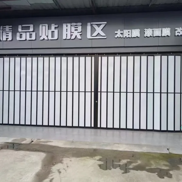 Space-Saving Aluminum Door | Durable Folding Sliding Door for Shopping Malls, Shops & Commercial Buildings