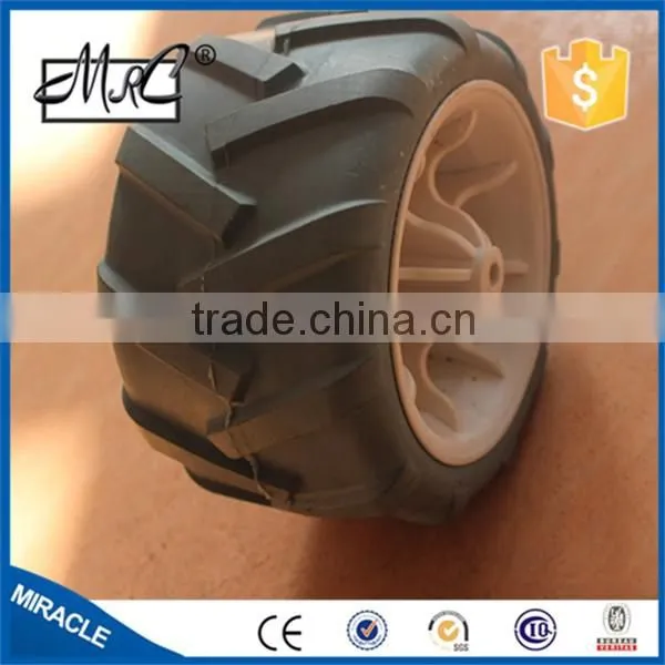 CHINA Hot Small 4 Inch Rubber Wheel Solid Wheel Baby Cart Wheel photo-2