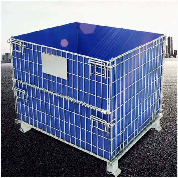 Factory Direct Sale Pallet Rack Mesh Cage With Wheels photo-2
