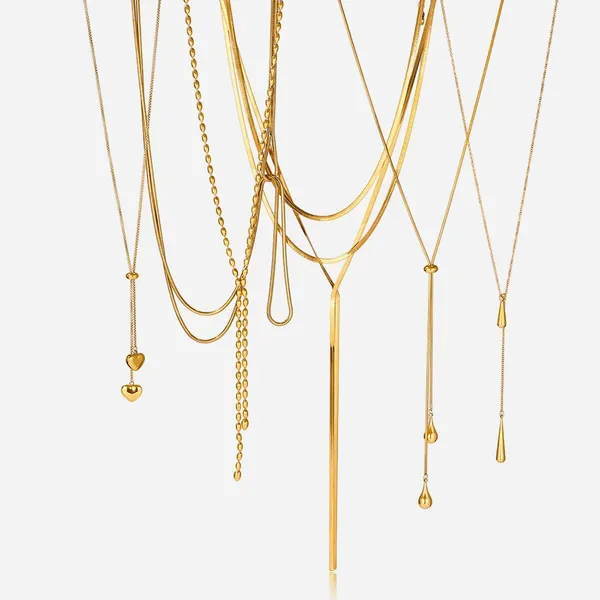 Quick Sampling Available Stainless Steel Necklace 18K Gold PVD Coated photo-4