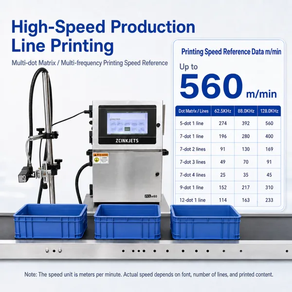Plastic Crate Small Character CIJ Inkjet Printer for Reusable Logistics Boxes Warehouse and Production Line Coding photo-2