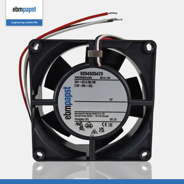 Original Ebmpapst 8314/2H Axial Fan 80*80*32cm 24V 6W 5000RPM 80m³/h Cooling Blower for Electric Communication Dater Center