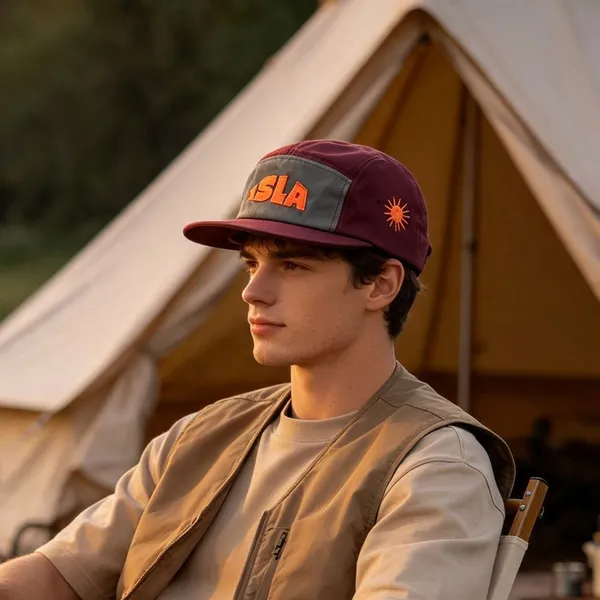 Custom Camp Caps Waterproof Camping Cap Adjustable Camping Hats