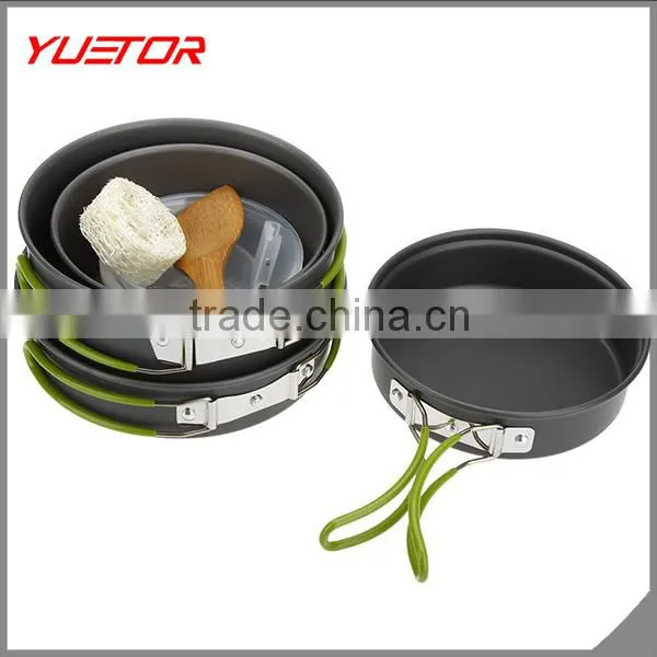 Portable Aluminum 2-3 People Outdoor Tableware Camping Cookware Set Multifunctional Picnic Cooking Set for Outdoor Stove Quality Choice photo-6